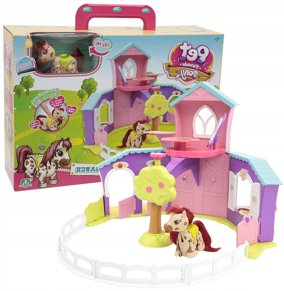 PET PARADE Zestaw Figurka Kucyk Pony Ranczo Koń