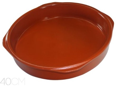 Mundigangas jamy ustnej Shenanigan gazu  Cazuela Barro niemetalizowana. 40 cm. 71551