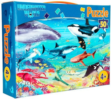 Dino World Puzzle Underwater World 50el 50 sztuk rozmiar 58x40 cm wiek 4+