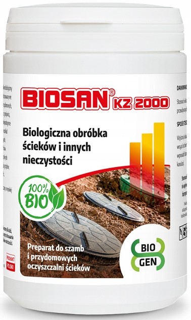 Biosan Kz 2000 bakterie do szamba oczyszczalni 1kg