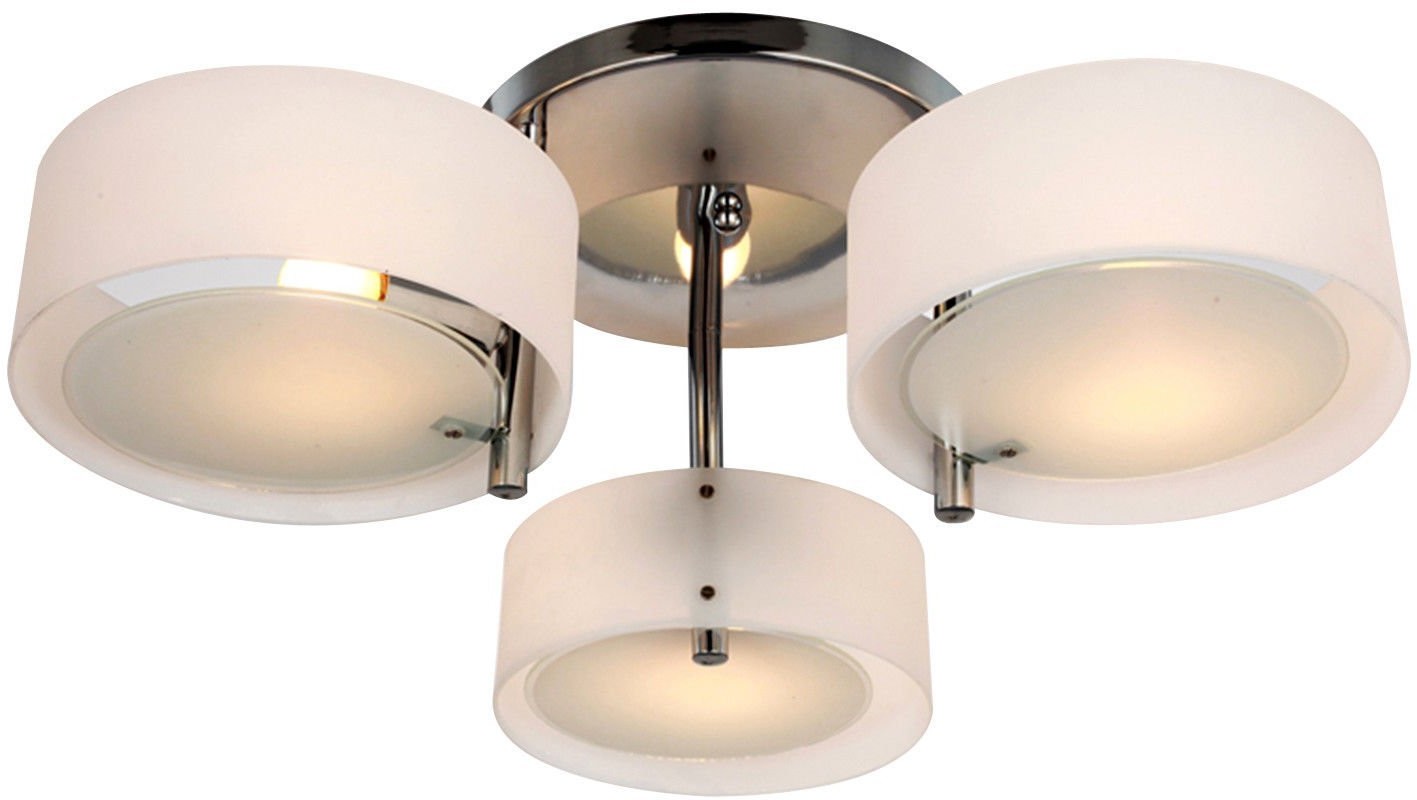 Homcom ŻYRANDOL AKRYLOWY LAMPA SUFITOWA WISZĄCA CHROM 40W