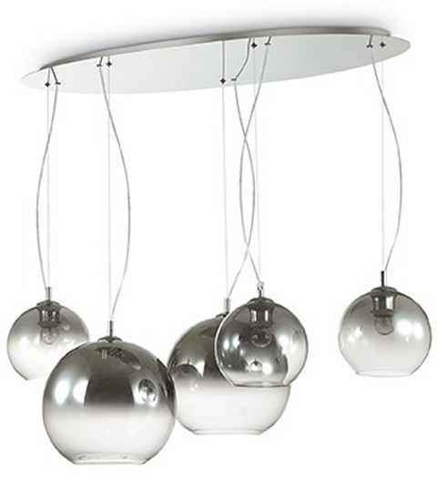 IDEAL LUX Lampa Wisząca Discovery Fade Sp5 Cromo 138305 Wys. 42,0 - 128,5