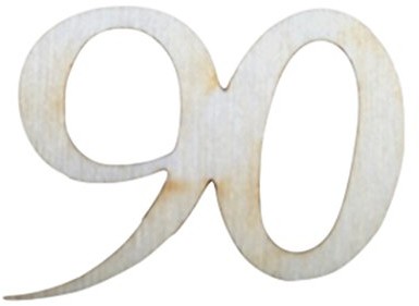 Petra's Bastel News Petra's Bastel-News A-gez1990 dekoracja ściółkowa, 40 X liczby urodzinowe, 19 MM A-GEZ1990