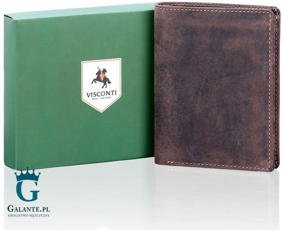 Visconti Portfel męski Nubuk V-709 Hunter RFID V-709
