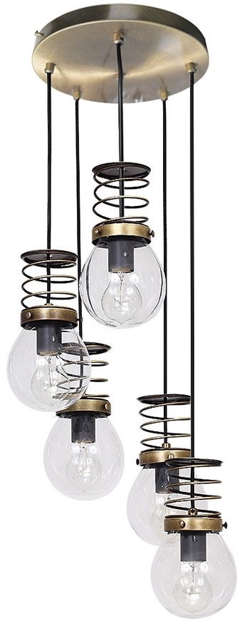 Luminex Lampa wisząca SPRINGS 5xE27/60W