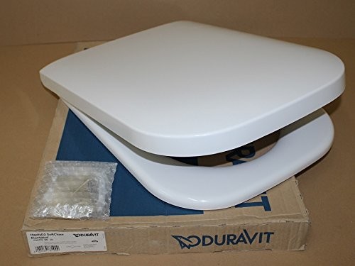 Duravit Deska sedesowa Happy D.2 zawiasy z miękkim zamknięciem ze stali szlachetnej, długie, 1 sztuki, biały, 64690099 FBA_64690099