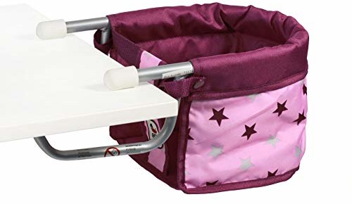 Bayer Chic 2000 735 78 stół 60 cm, wysokie krzesło dla lalek, gwiazdy jeżyny