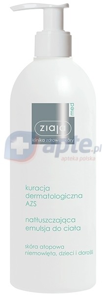 Ziaja Med Kuracja dermatologiczna AZS emulsja natłuszczająca do ciała 400 mlm