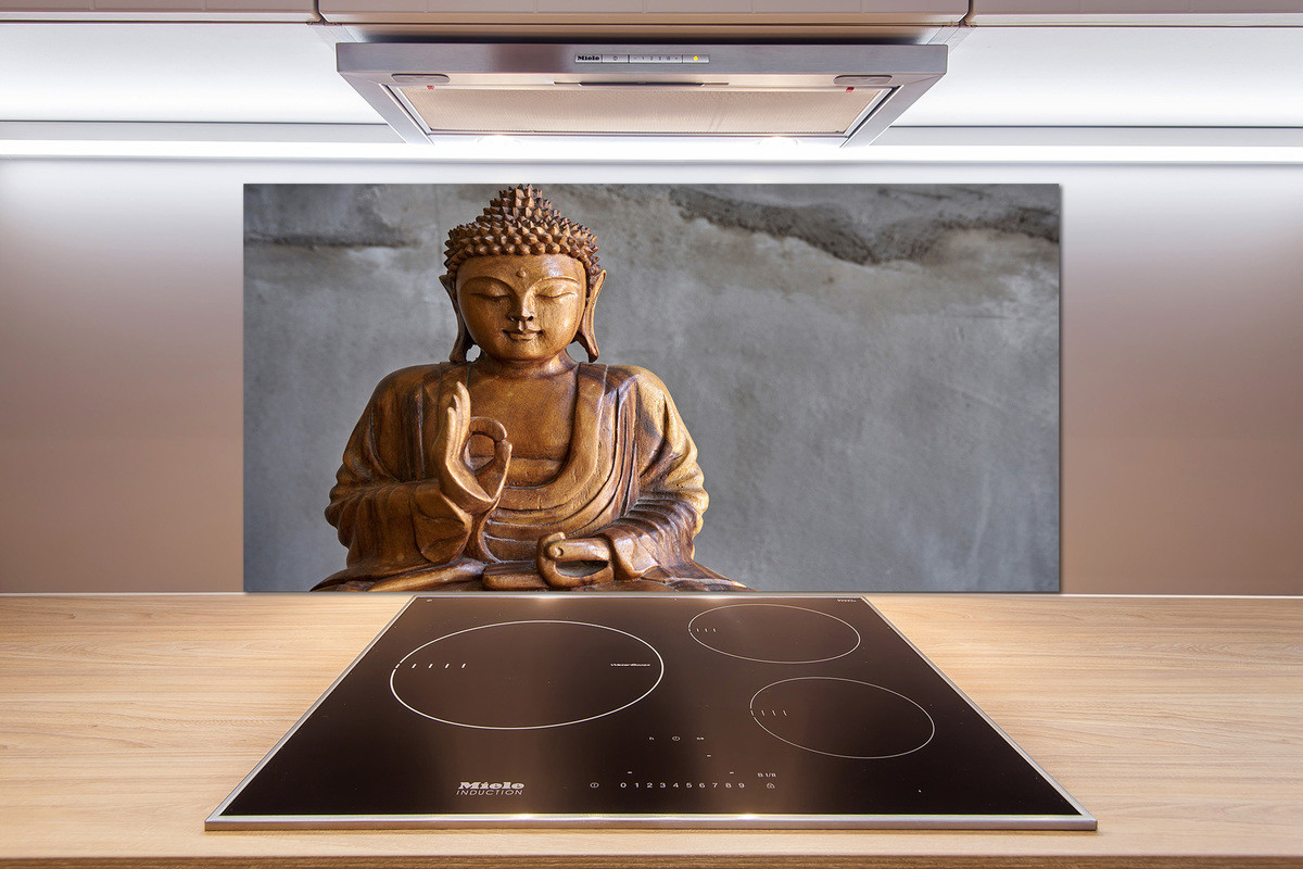Panel do kuchni Drewniany budda