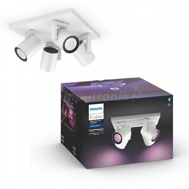 Philips Hue lampa sufitowa Argenta plate/spiral biały 4x5.7W