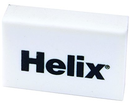 Helix y91040, biały gumka do wycierania z Helix-logo z nadrukiem, 56 X 40 X 10 MM, 60 sztuk, biały 41 mm Y92040