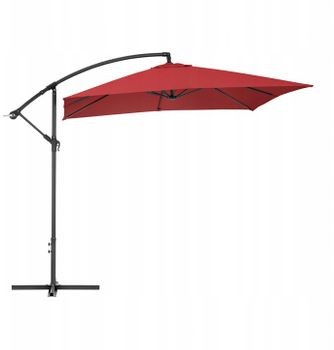 UNIPRODO Uniprodo 10250073 wiszący parasol ogrodowy bordowy