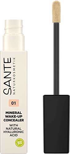 Sante Naturkosmetik Sante naturalny kosmetyk, kosmetyk naturalny, mineralny wake up Concealer 01 Neutral Ivory, kryje cienie i niedoskonałości, nadaje się do konturowania, wegański, 8 ml