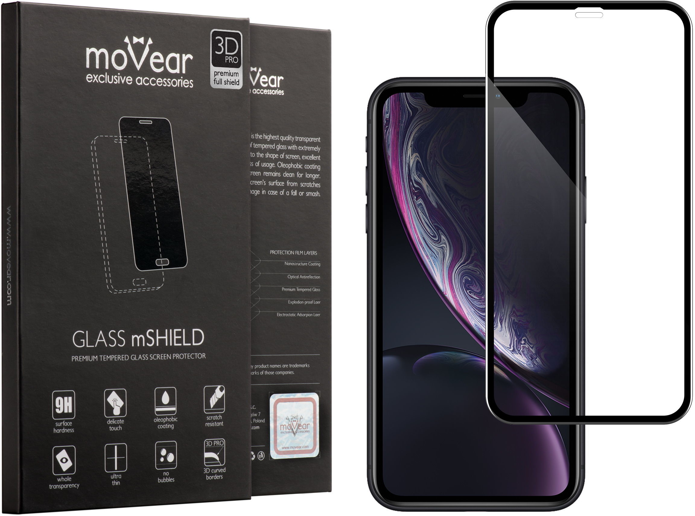 movear Szkło Hartowane 3D na iPhone 11 (6.1