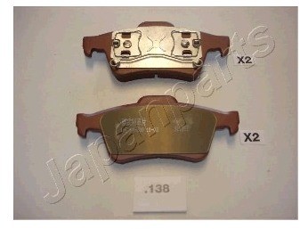 JAPANPARTS Zestaw klocków hamulcowych, hamulce tarczowe PP-138AF