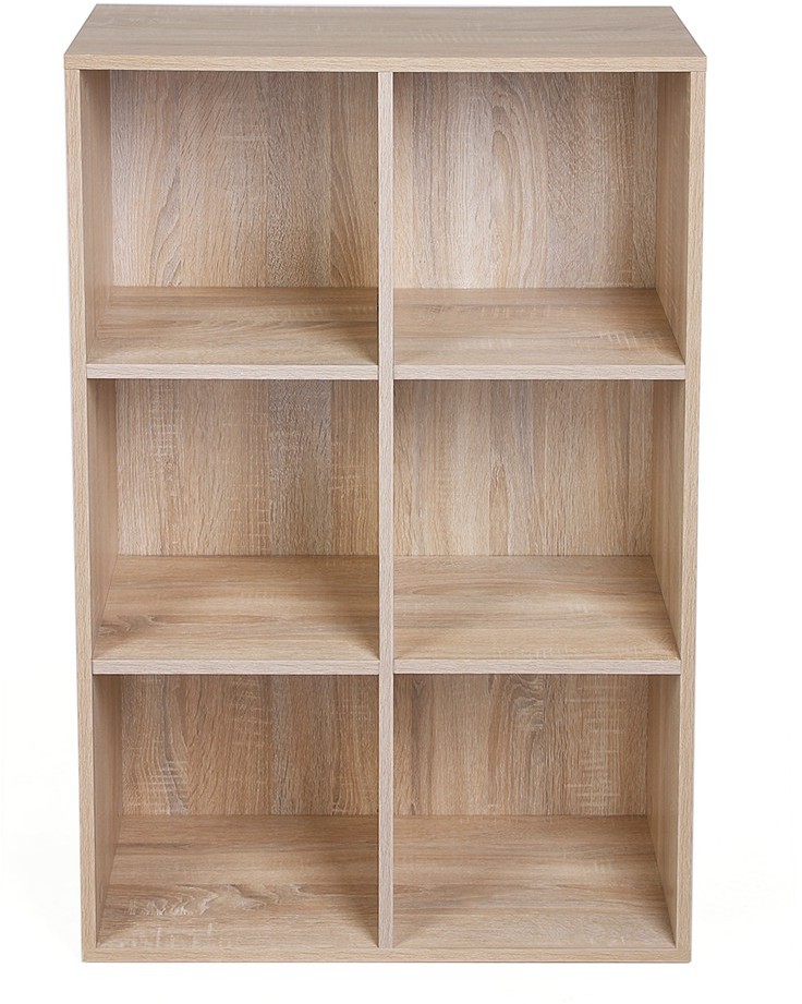 Hakano Mała Półka na książki Stojąca Szeroka Jasnobrązowa WOODEN