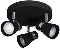 Kanlux Plafon Enali 28765 lampa sufitowa spot 3x35W GU10 czarny