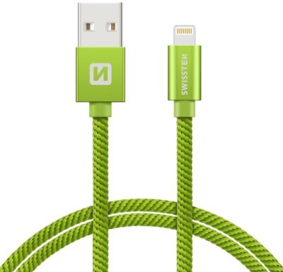 SWISSTEN Kabel USB Lightning SWISSTEN 1.2 m Zielony 71523207