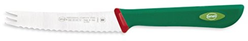 BUYLLOON HOME Linia sanelli Premana Professional, nóż do krojenia owoców cytrusowych CM.11, stal nierdzewna, zielony i czerwony, 339611