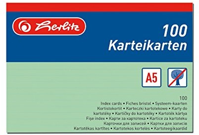 Herlitz fiszek DIN A5, zielony A5 1150556