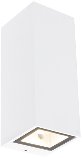 QAZQA Nowoczesny kinkiet zewnętrzny biały GU10 AR70 - Baleno II 102115
