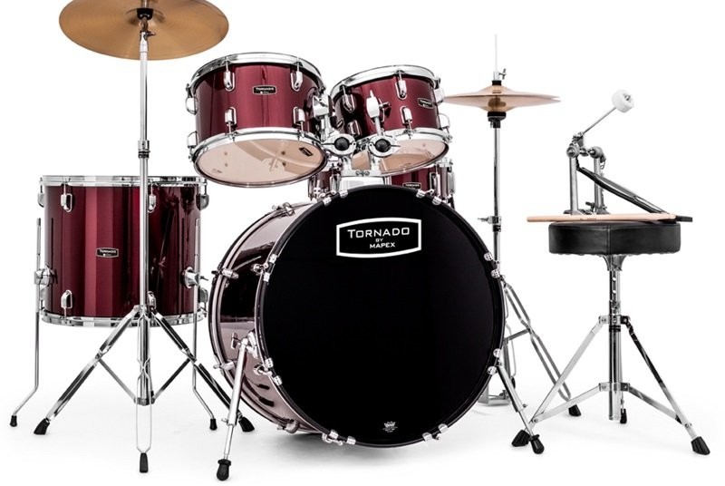 Zdjęcia - Instrument perkusyjny Mapex Tornado Bordowa 22,10,12,16,14 zestaw KPL 