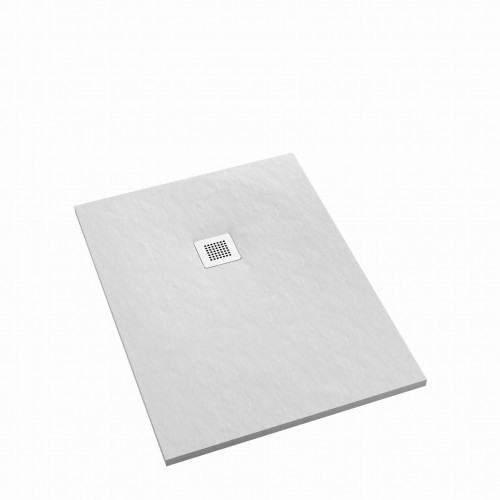 Schedpol Kalait White Stone brodzik prostokątny biały kamień 80x180 cm 3.3114/B/ST-M2 3.3114/B/ST-M2