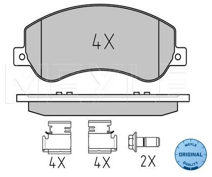 Wulf Gaertner Autoparts Zestaw klocków hamulcowych, hamulce tarczowe Wulf Gaertner Autoparts 025 244 8418