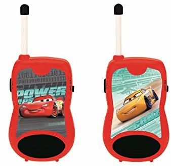 Lexibook Krótkofalówki Disney Cars-Auta Lighting McQueen. zabawa komunikacyjna dla dzieci. zaczep do paska ułatwiający przenoszenie. bateria. czerwone. czarne. TW12DC TW12DC