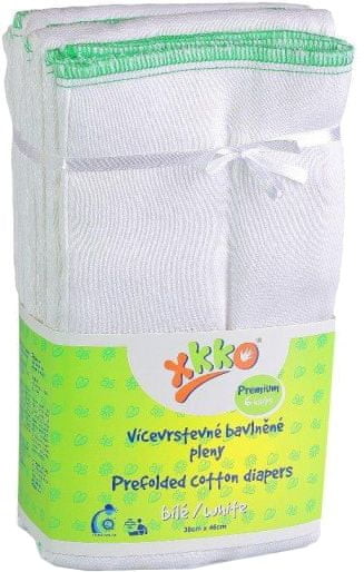 XKKO Pieluchy bawełniane White Premium