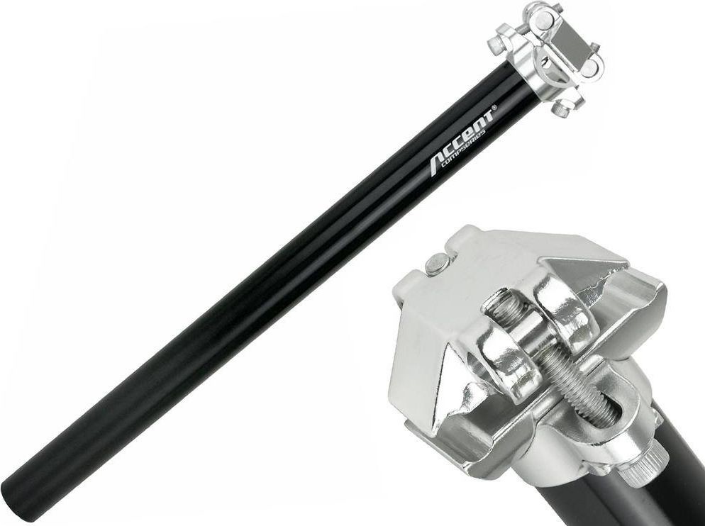 Accent Accent Wspornik siodła Accent SP-408 30,2 mm czarny uniwersalny 8739-uniw