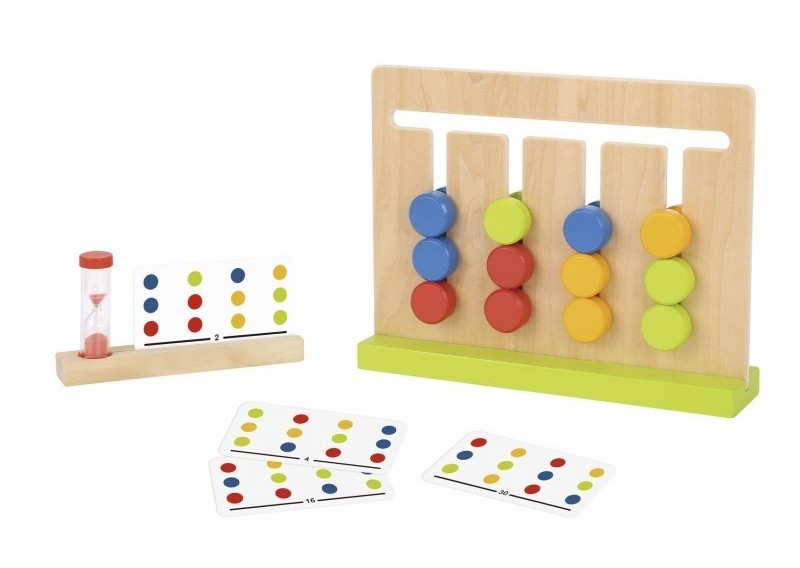Tooky Toy Lumarko Gra Logiczna Układanka Na Czas Kolory 30 Wzorów 18 El.! TF597 Lek