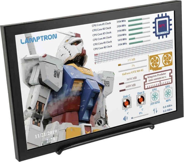 Lamptron Lamptron Ekran 10.1" do monitorowania komputera LAMP-HM101 LAMP-HM101