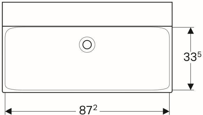 Geberit Ceramika Xeno2 Umywalka meblowa lub wisząca 90x48 cm z powłoką KeraTect biała 500.532.01.1