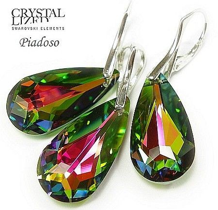 Arande SWAROVSKI SREBRNY KOMPLET VITRAIL MEDIUM 24mm 1119183042