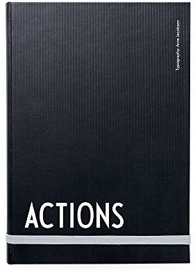 Design Letters Puste niedatowane terminarz akcji zarządzania czasem, dziennik do dziennej pracy, szkoły i domu 70201003ACTIONS