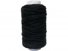 TIERRA Sznurek ozdobny 10 dag 50 mb czarny SZOZCZAR/10DAG