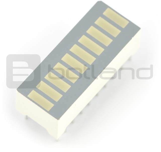 Wyświetlacz LED linijka DC-10GWA - 10-segmentowy - zielony LED-08164