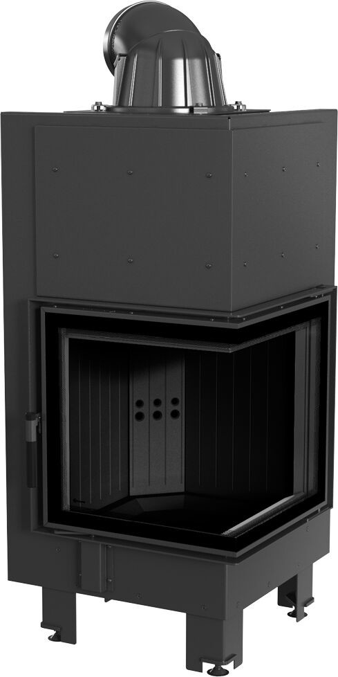 Kratki.pl pl Marek Bal wkład kominkowy MBN prawy BS V2 czarny termotec MBN/P/BS/BLACK