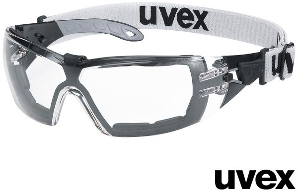 Uvex UX-OO-GUARD - transparentne okulary ochronne, szybka wykonana z bezbarwnego poliwęglanu.