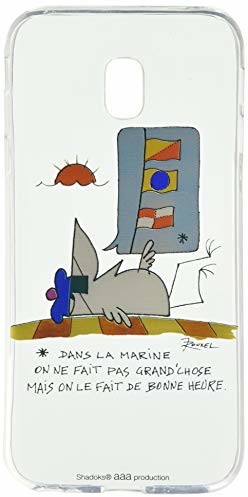 Samsung Caseink Etui ochronne do 5 cali Galaxy J3 2017, ultracienkie, motyw: La Marine CPRNTSKJ320INTHENAVY
