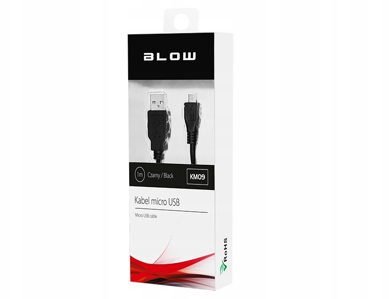 BLOW Kabel micro Usb 1m Czarny