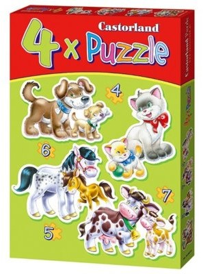 Castorland 8-20 ELEMENTÓW Zwierzęta z Dziećmi x4 314859