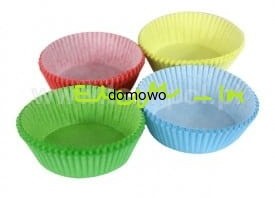 PAPILOTKI PAPIEROWE MUFFINKI 200szt kolor 50 x 25