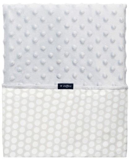 ZAFFIRO Koc Zaffiro 75x100 Minky Bawełna krem grochy sz-bi 129916