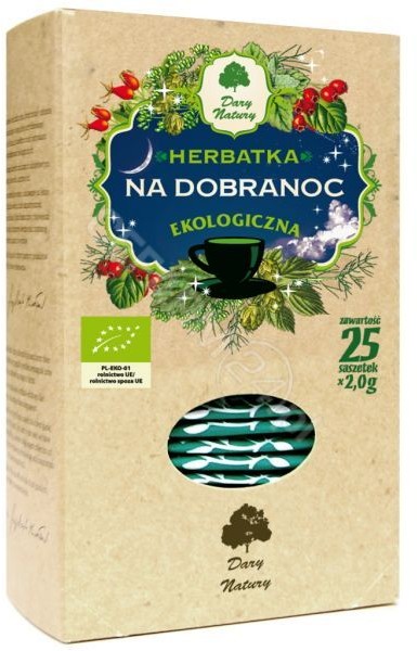 DARY NATURY Dary Natury herbatka na dobranoc EKO x 25 sasz |  OD 149 PLN!