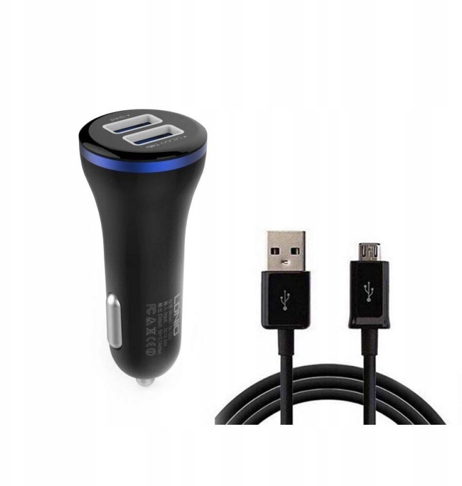 Ładowarka samochodowa z 2 portami Usb