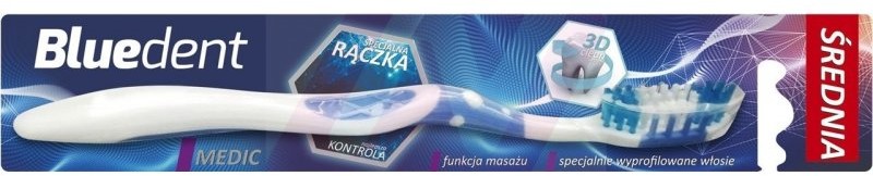 Delko Blue szczoteczka do mycia zębów z masażem średnia 1szt
