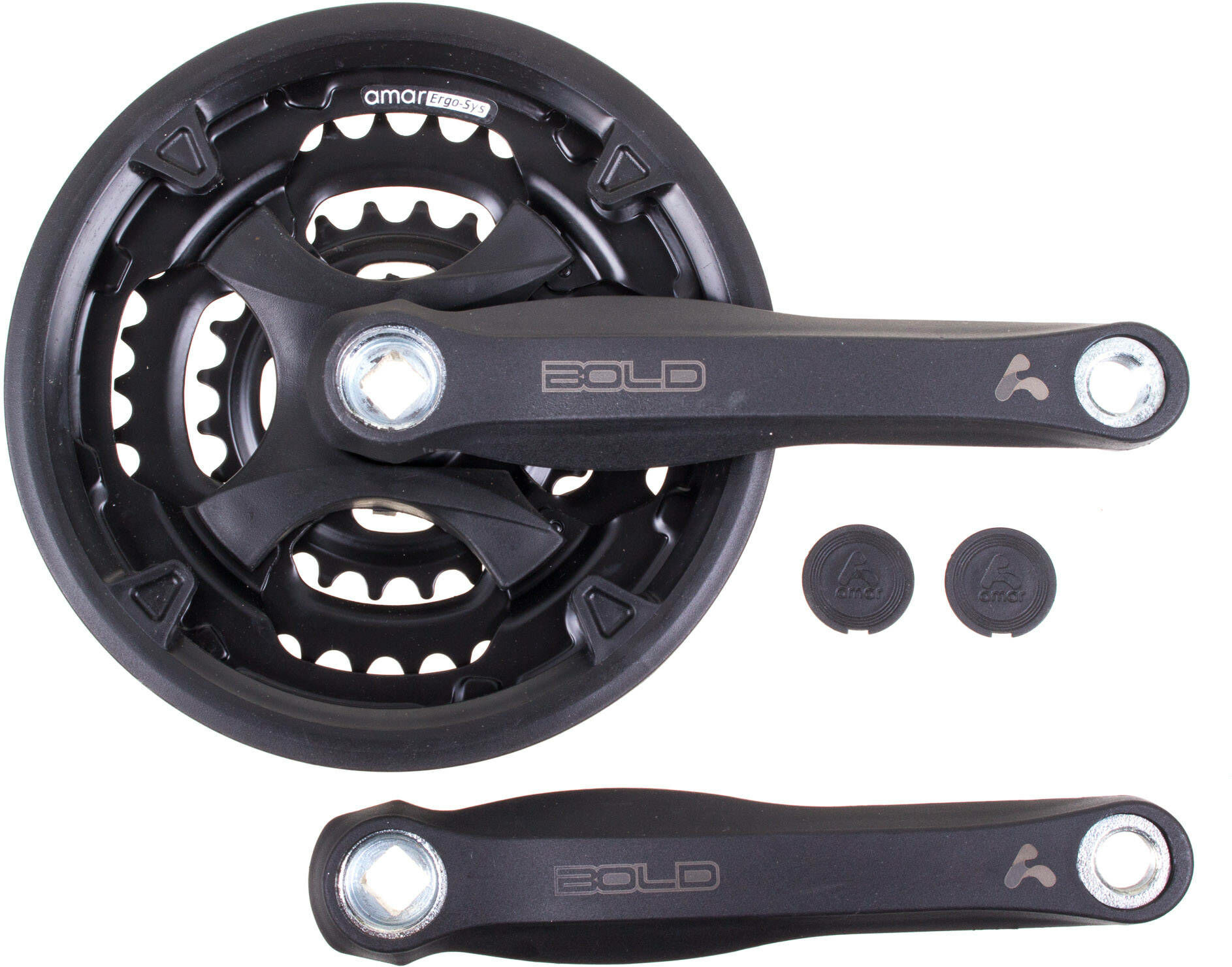 Amar Wheels Mechanizm korbowy Amar BOLD 24-34-42T 170mm czarny z osłoną 150561