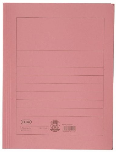 Elba 31460bl teczkę na akta, karton 250 G/M kw. Manila firmy, do około 150 kartek DIN A4, 25 sztuki, niebieskie, czerwony 100091164